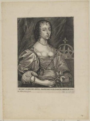 Bildnis der Henrica Maria Königin von England