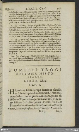 Pompeii Trogi Epitoma Historiarum, Liber XLIV.