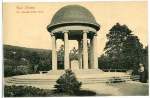 Bad Elster. Im Louisa-See Park, Tempel