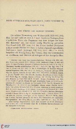 37: Drei Attische Statuen des V. Jahrhunderts