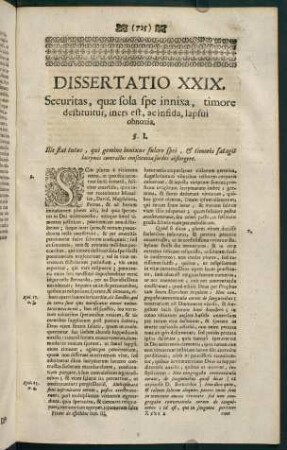 725-768, Dissertatio XXIX.
