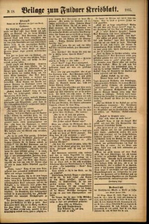 Zweite Ausgabe vom Samstag, den 09. Februar 1895.