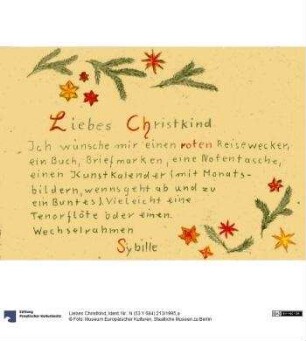 Liebes Christkind