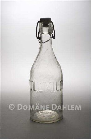 Glasflasche mit Bügelverschluß "Vollmilch"