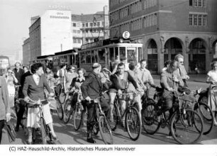 Fahrradfahrer auf der Georgstraße