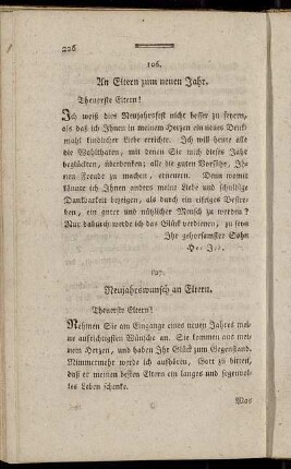 107. Neujahrswunsch an Eltern