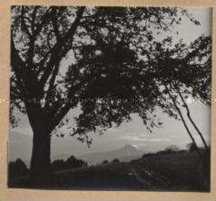 Berg Hohenstaufen, untergehende Sonne