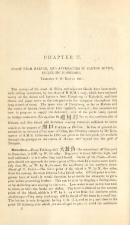 Chapter II. Coast near Hainan, and approaches to Canton River, including Hongkong