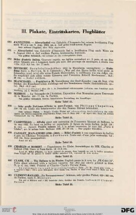 Plakate, Eintrittskarten, Flugblätter (Nr. 650-690)