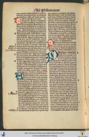 Argumentum in epistolam ad Philemonem