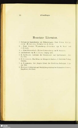 Benutzte Literatur