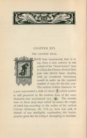 Chapter XVI. The Chinese year