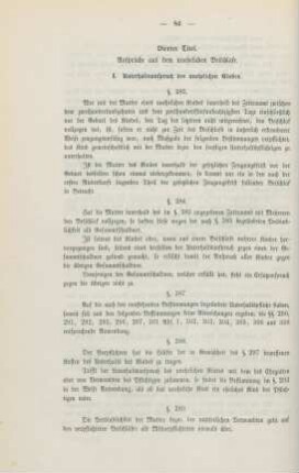 Vierter Titel. Ansprüche aus dem unehelichen Beischlafe