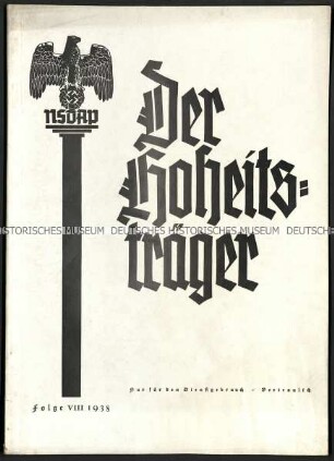 NS-Zeitschrift Der Hoheitsträger, 2. Jg. (1938), Heft 8