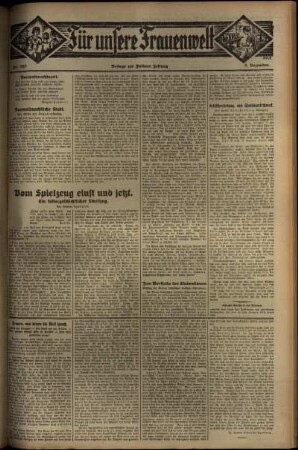 Zweite Ausgabe vom Donnerstag, den 08. Dezember 1932.