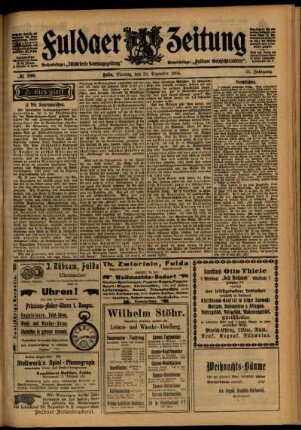 Zweite Ausgabe vom Montag, den 19. Dezember 1904.