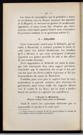 a) Comité de Maestricht