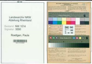 Entnazifizierung Paula Roettgen , geb. 09.09.1914 (Kauffrau)