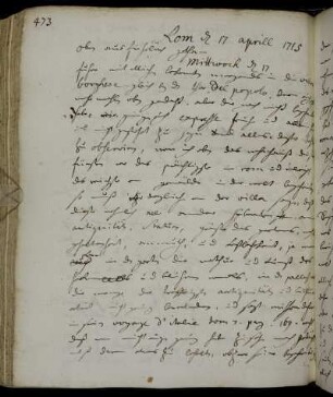 Rom 17. - 23. April 1715