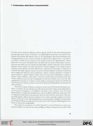 L´urbanistica della Roma rinascimentale