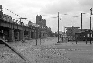 Berlin: Ostsektor; Warschauer Brücke; Sektorengrenze