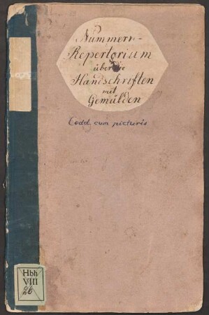 München, Hofbibliothek: Standortkatalog illuminierter Handschriften (Codices cum picturis), um 1821 - BSB Cbm Cat. 79