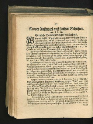 Kurtzer Außziegel auß Lutheri Schriften.