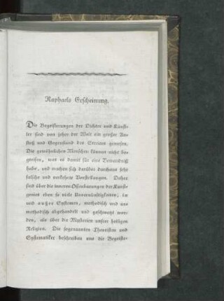 Raphaels Erscheinung