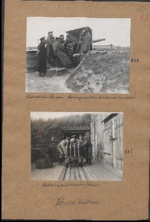 Beiführung der Munition zum Geschütz
