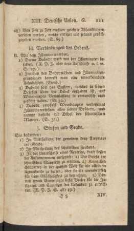 J. Stufen und Grade.