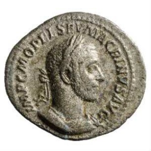 Münze, Denar, 217 - 218 n. Chr.