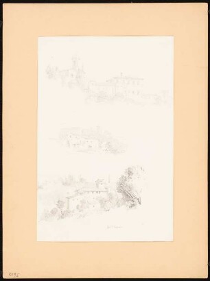 Landschaft mit Gebäuden, Florenz: Perspektivische Ansichten