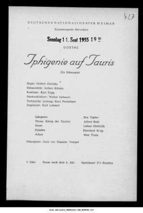 Iphigenie auf Tauris