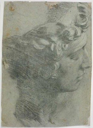 Studie nach dem Kopf von Michelangelos "Giuliano de'Medici"