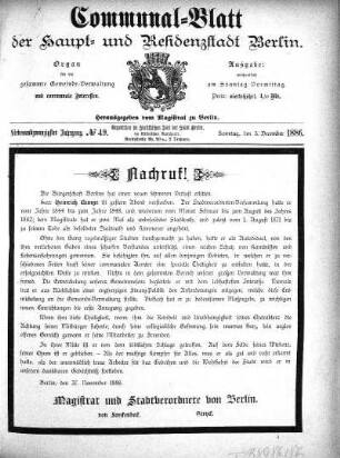 1886,49: No. 49, 5. Dezember 1886