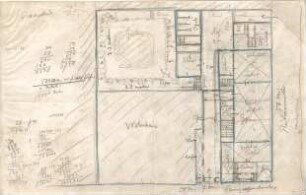 Hildebrand, Adolf von; München; Preußische Gesandtschaft und Schackgalerie, Neubau - Grundriss