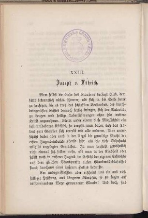 XXIII. Joseph v. Führich.