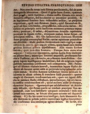 Exercitationes iuris universi praecipue Germanici ex genuinis fontibus restituti, Vol. I.