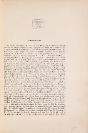 Astronomische, Geodätische und Höhenmessungen im mittleren Ost-Afrika, nebst kartographischen Bemerkungen : Bearbeitet von Otto Kersten. (S.-A. a: von der Deckens Reisen III.)