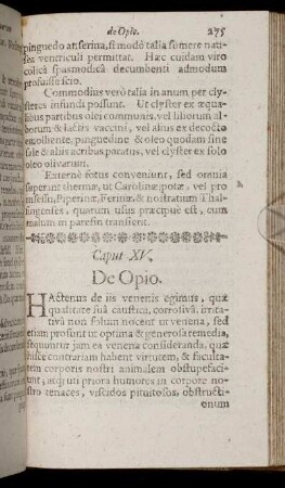 Caput XV. De Opio.
