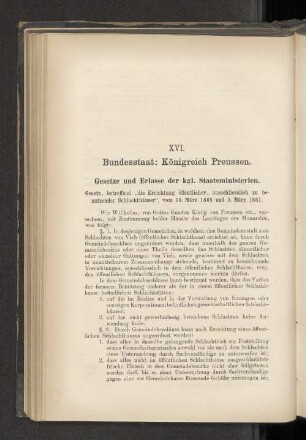 XVI. Bundesstaat: Königreich Preussen.