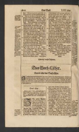 Vorrede ober das Buch Esther.