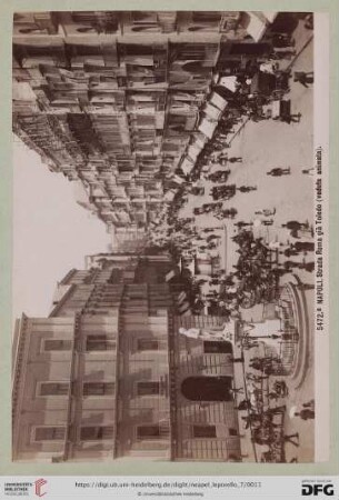 5472.a NAPOLI. Strada Roma già Toledo (veduta animata).