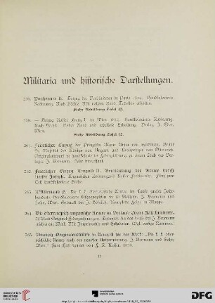 Militaria und historische Darstellungen (Nr. 259-299)