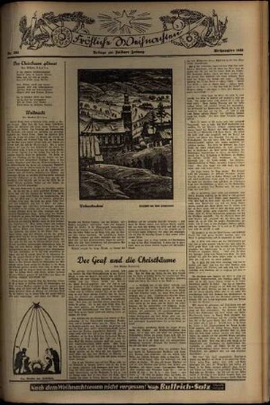 Zweite Ausgabe vom Mittwoch, den 25. Dezember 1935.
