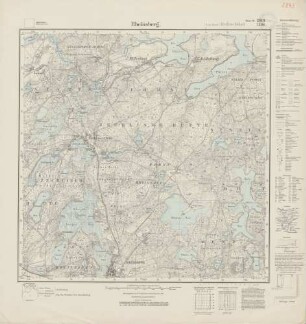 2843 (alte Nr.: 1396) Rheinsberg, Meßtischblatt (4cm - Karte)