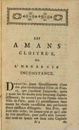 Les Amans cloitrés