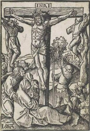 Christus am Kreuz, Blatt 50 (von 66) aus der Serie "Die Kleine Passion"