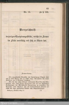 Schema Nr. 15. Zu § 155.