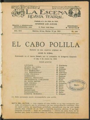 El cabo Polilla : sainete en dos cuadros